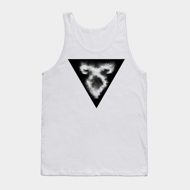 Shadowhunters rune / The mortal instruments - sand explosion with triangle (white) - Parabatai - gift idea Tank Top by Vane22april